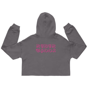 "ON MY BEST BEHAVIOR" Crop Hoodie